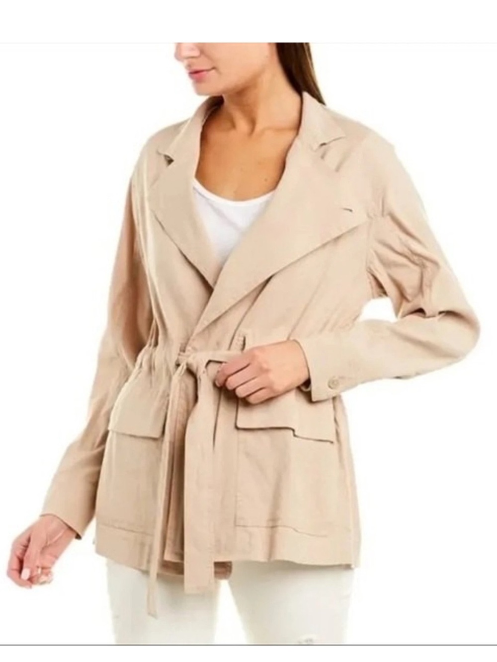 Vince Oat Linen Light Jacket - M